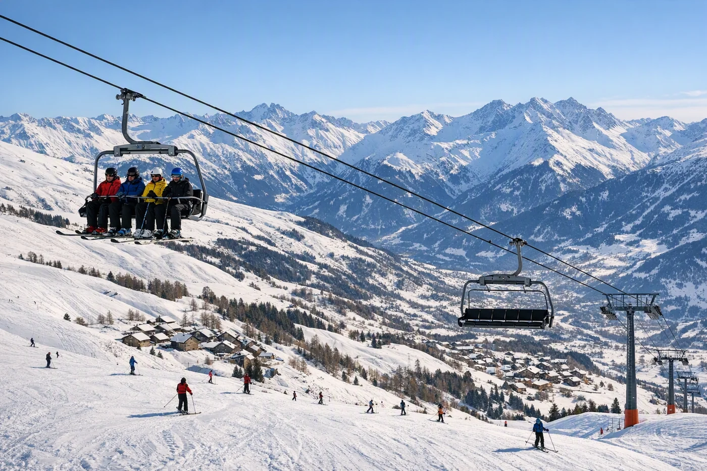 Skiurlaub in Les Sybelles i Frankreich