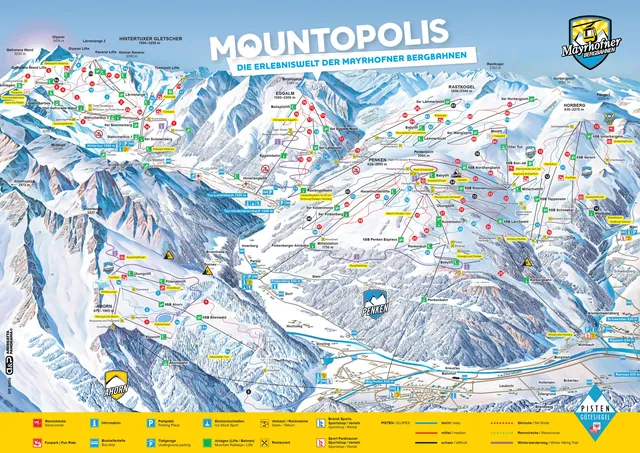 Pistenplan Mayrhofen