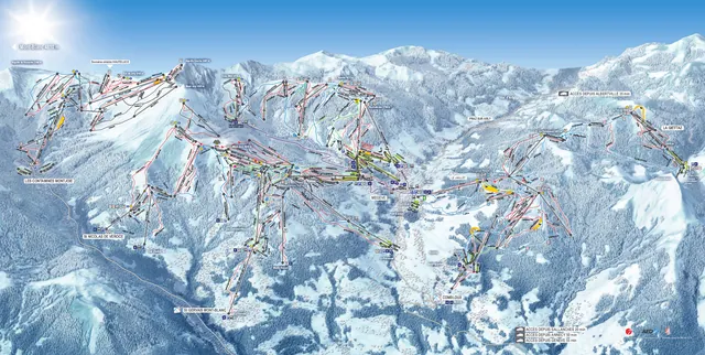 Pistenplan Megève