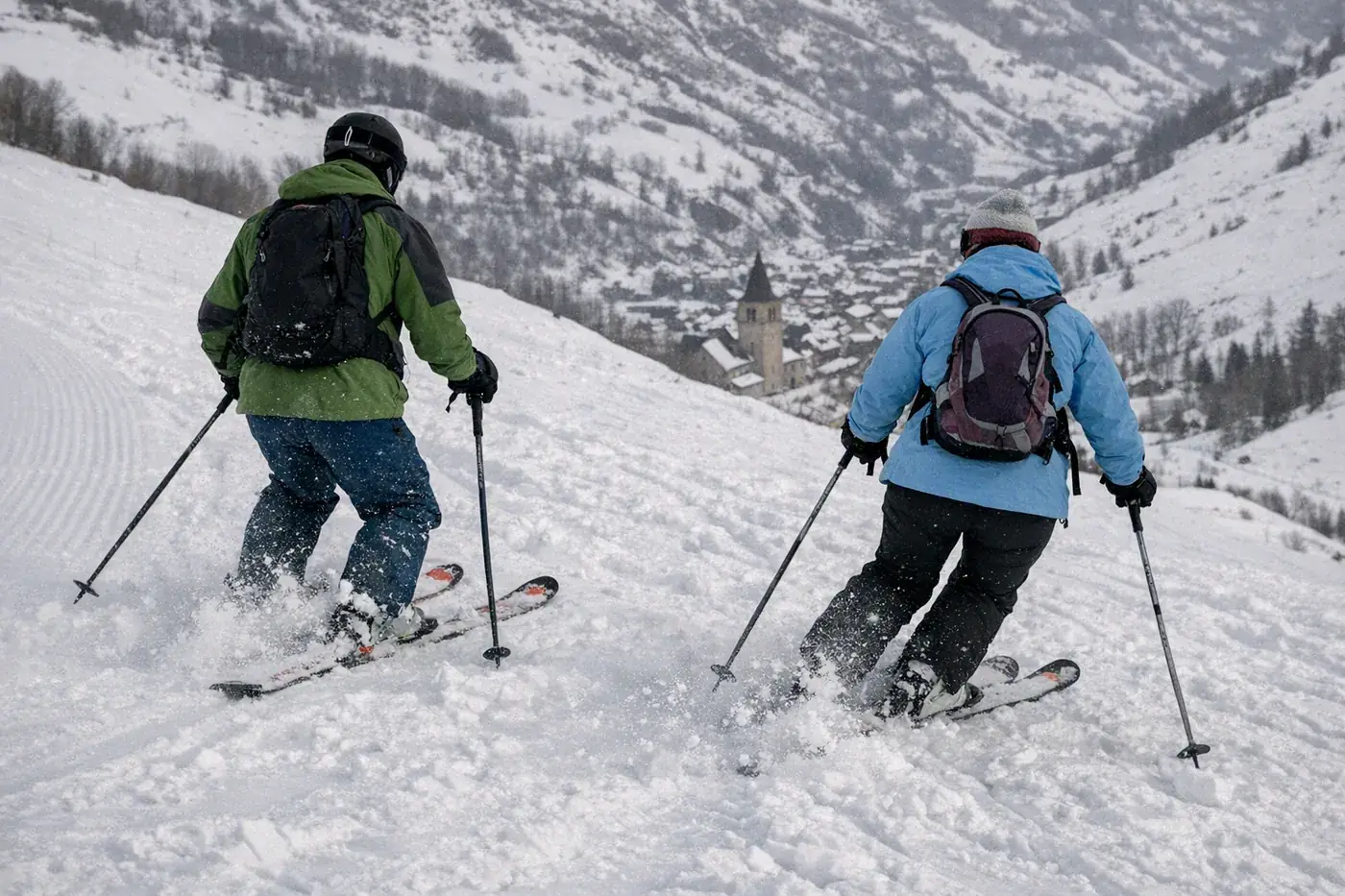Skifahren in Valloire
