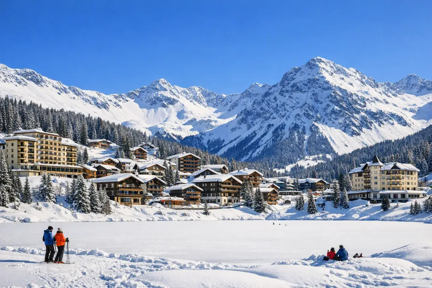 Skiurlaub in Arosa i Schweiz