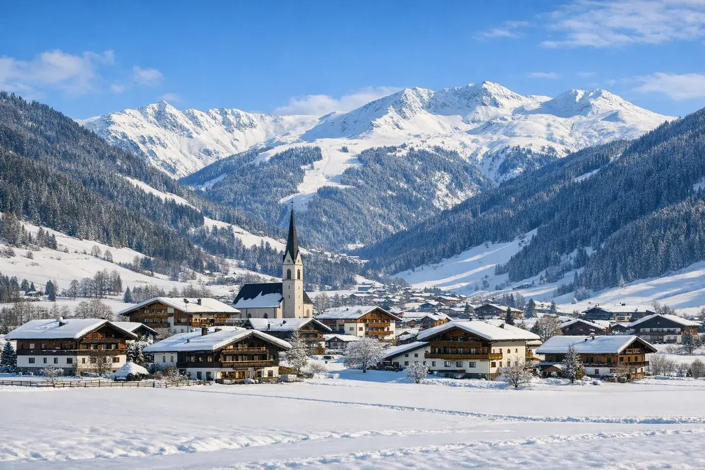 Skiurlaub in Fügen i Österreich