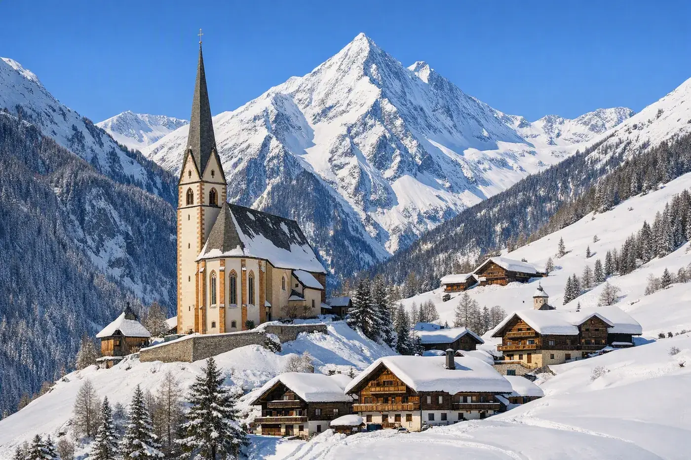 Skiurlaub in Heiligenblut i Österreich