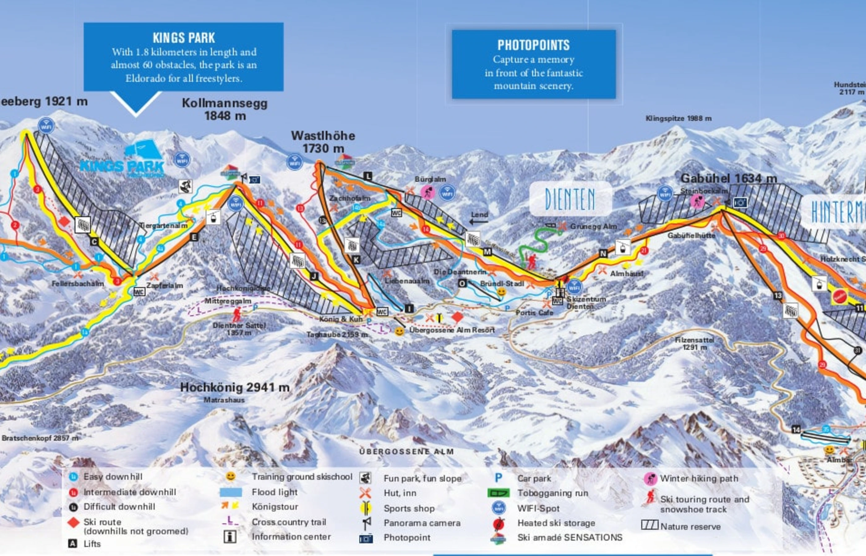 Pistenplan von Maria Alm