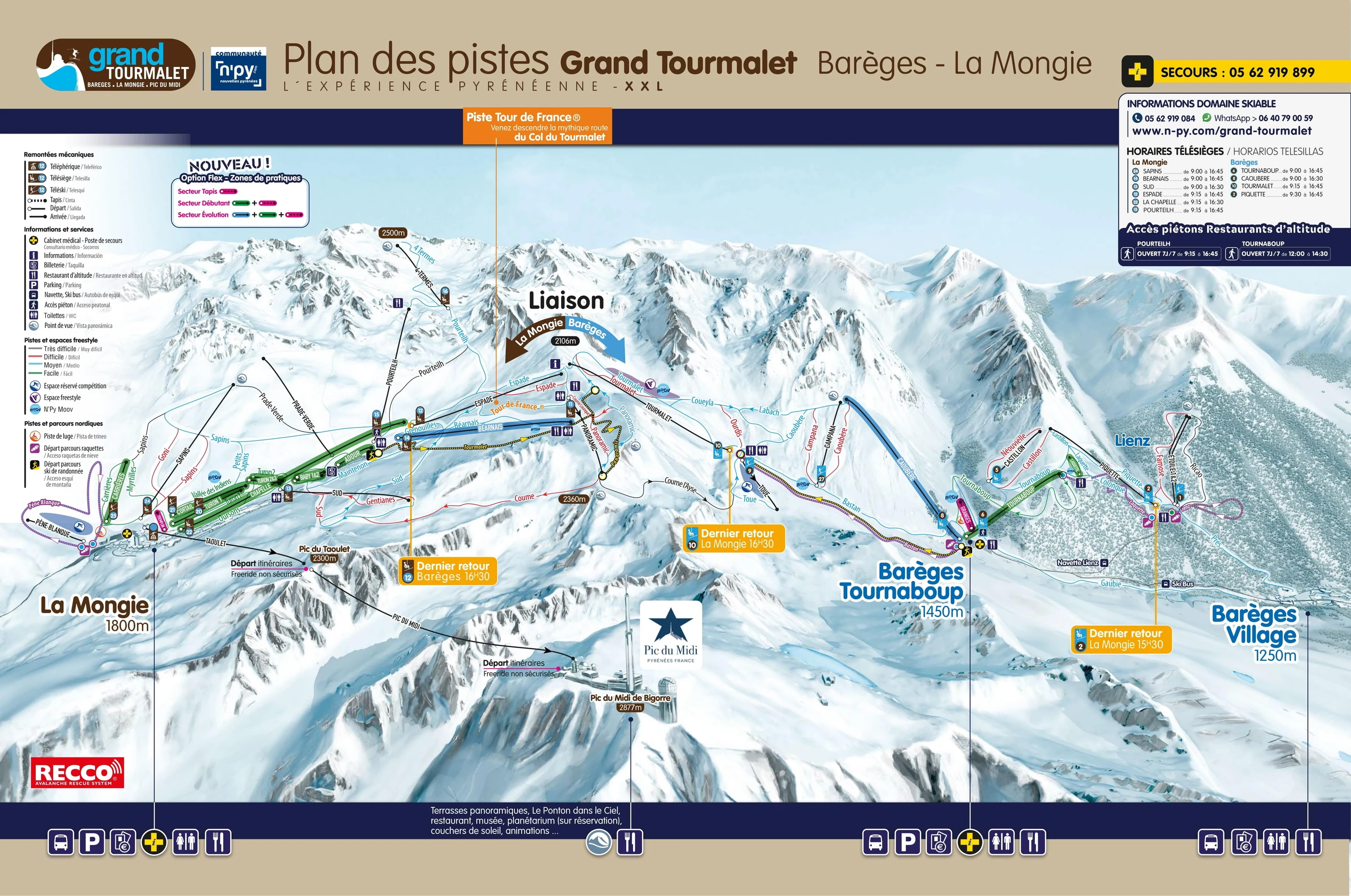 Pistenplan von Samoëns, Pisten, Lifte und Abfahrten