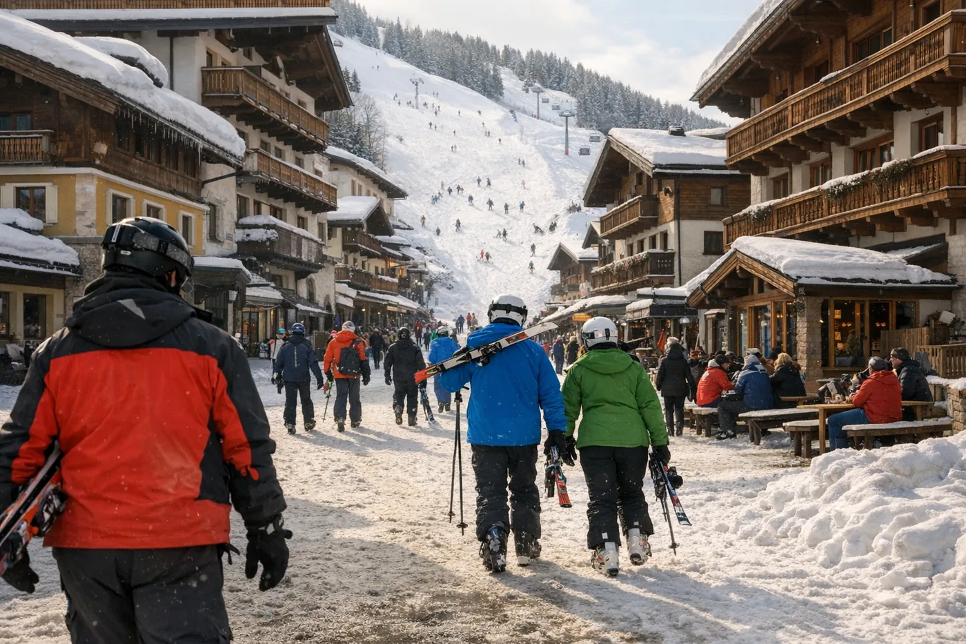 Skiurlaub in Saalbach i Österreich