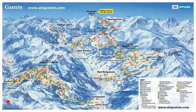 Pistenplan Bad Hofgastein