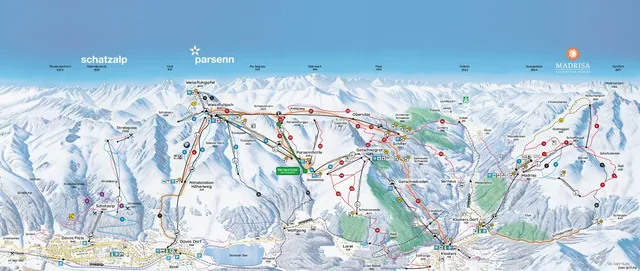 Pistenplan Davos