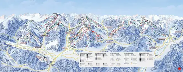 Pistenplan Flachau