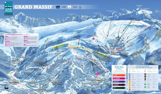 Pistenplan Flaine