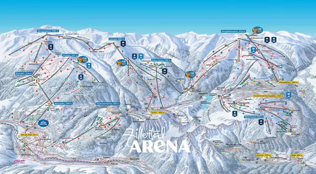 Pistenplan Gerlos