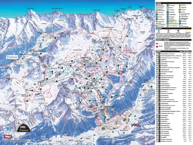 Pistenplan Ischgl