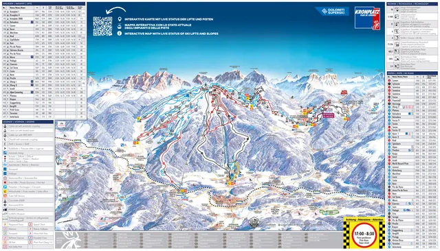 Pistenplan Kronplatz