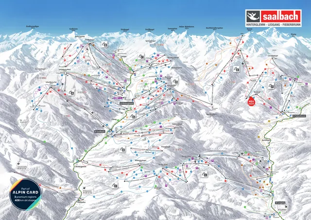 Pistenplan Leogang