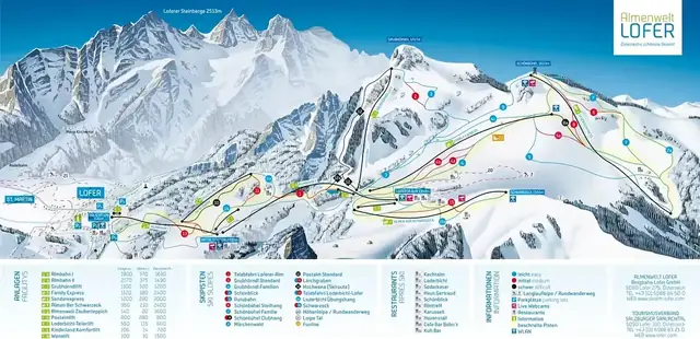 Pistenplan Lofer