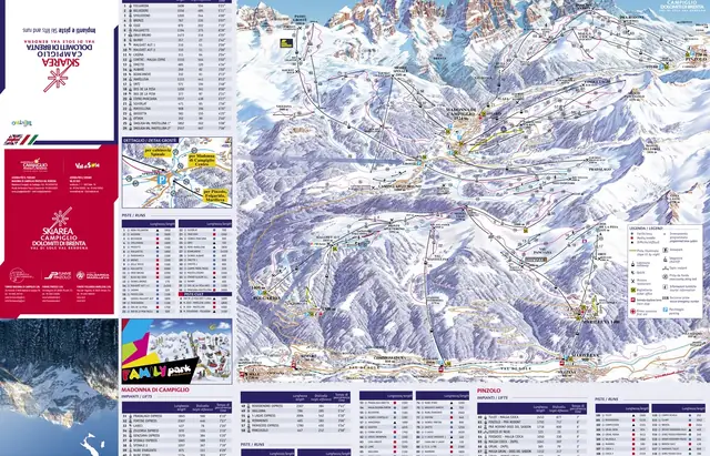 Pistenplan Madonna di Campiglio