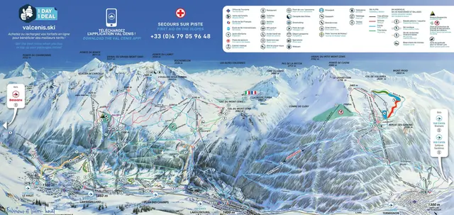 Pistenplan Val Cenis