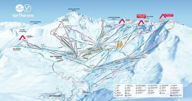 Pistenplan Val Thorens