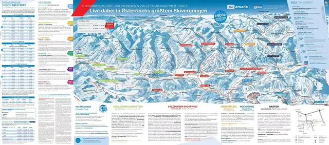 Pistenplan Wagrain