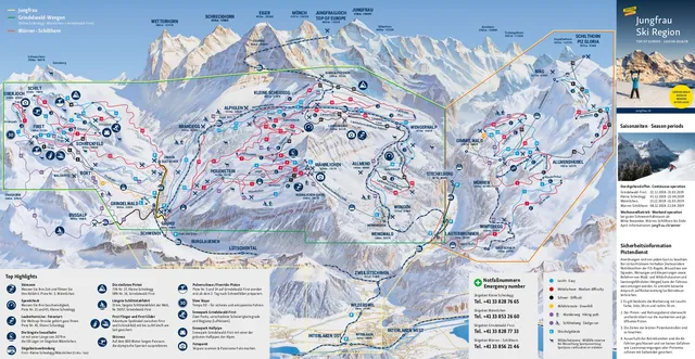 Pistenplan Wengen