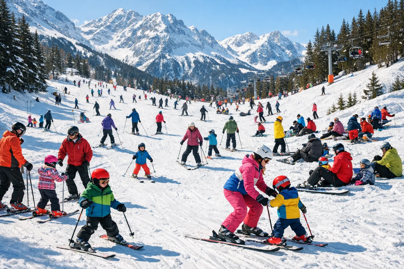 Skiurlaub in den Winterferien